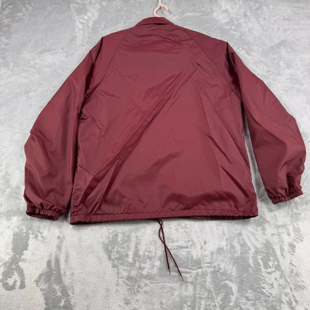 Vintage Swingster Coaches Jacket Mens‎ Medium Maroon 1978 SUPCOM Football Champs